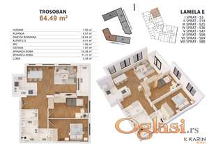 JEDINSTVENA PONUDA TROSOBAN NA 5.RATA !